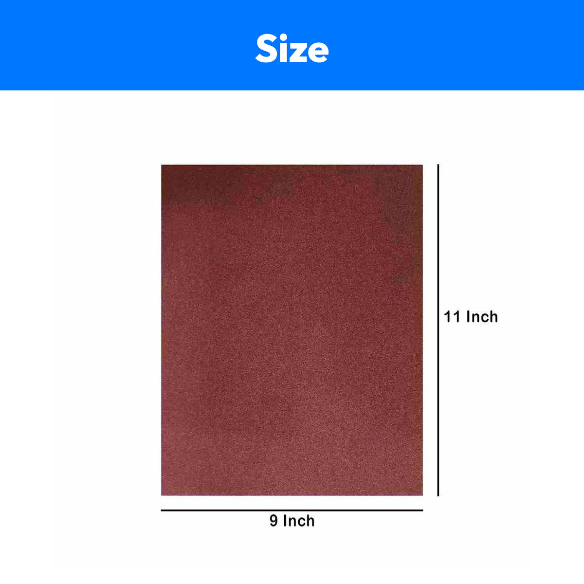 Implemental Sand Paper/Emery Paper/Sanding Paper Waterproof For Wood and Metal 9 x 11 Inch (Pack of 5) Regmar - 1