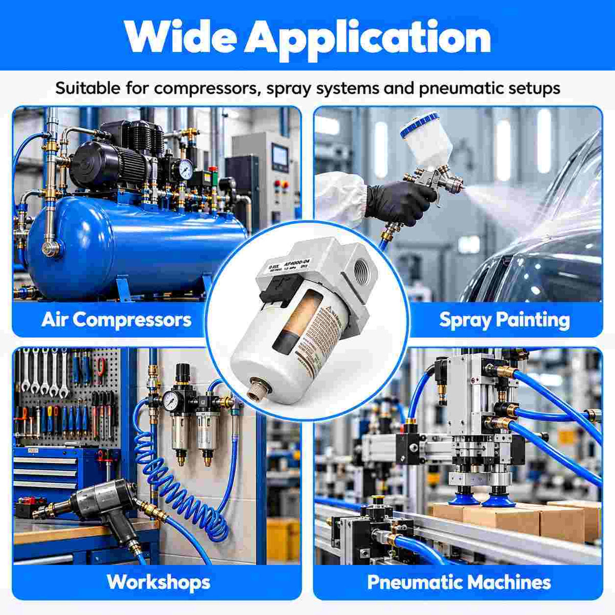 1/2''Pneumatic Compressor Air Filter/Dryer AF4000-04