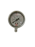 S.S. Glycerin filled Pressure Gauge 2.1/2 X 300 Psi 1/4