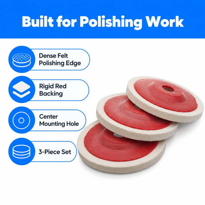 4 Inch Polishing Disc Pad - Pack of 3