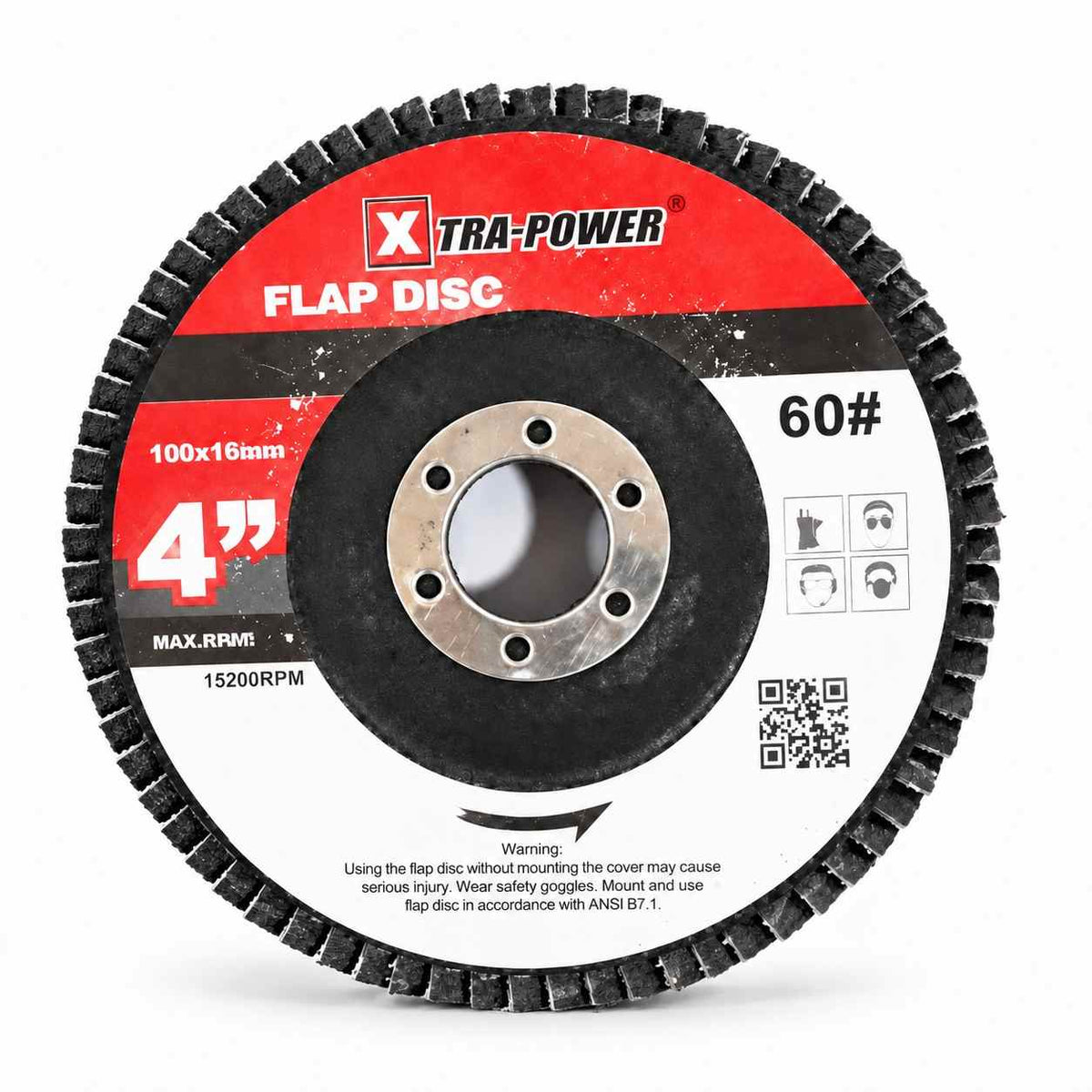 Xtra-Power Flap DISC Grinder Compatible 4" Pack of 5