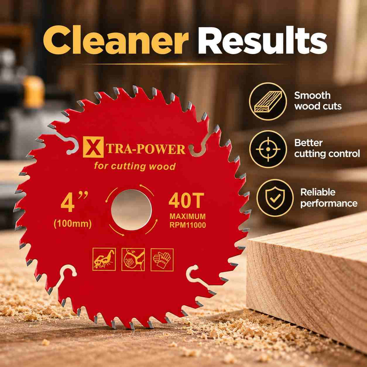 Implemental Xtra Power TCT Cutting Disc ATB Tooth For Wood Cutting - 1