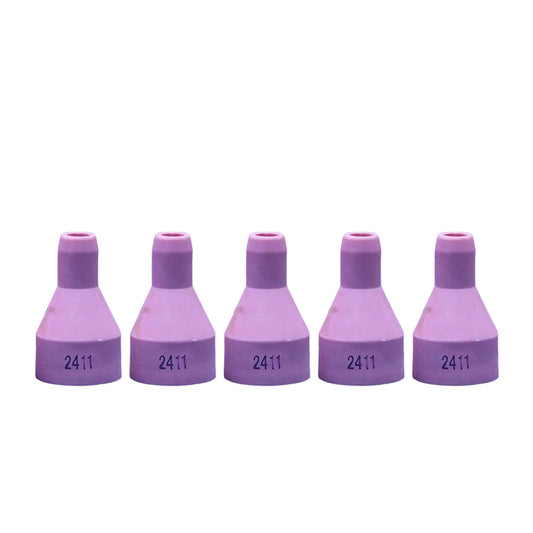 5 PCS Ceramic Nozzle Cups 2411 TIG Welding Torch