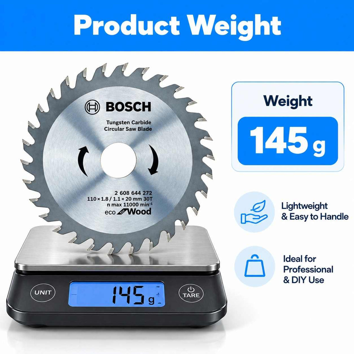 Bosch TCT Wood Circular Saw Blade10 x 20x30Teeth