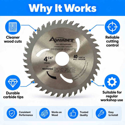 Implemental AWANT CARBIDE TIPPED SAW BLADE 4" - 1