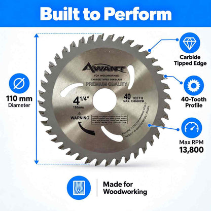 Implemental AWANT CARBIDE TIPPED SAW BLADE 4" - 1