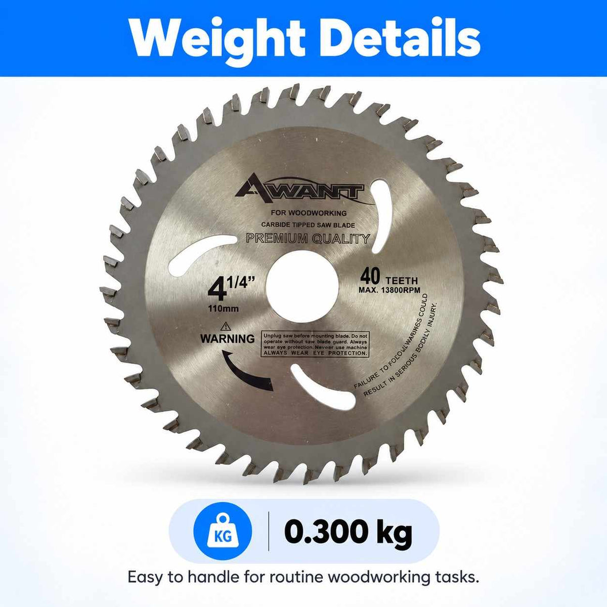 Implemental AWANT CARBIDE TIPPED SAW BLADE 4" - 1
