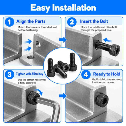 Allen Bolt Full Thread-Pack of 20