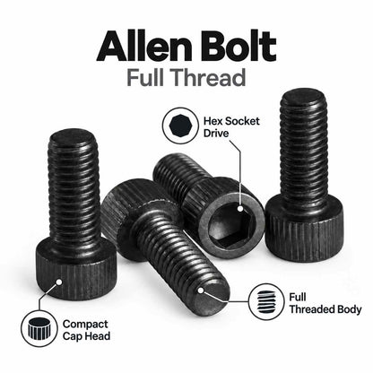 Allen Bolt Full Thread-Pack of 20