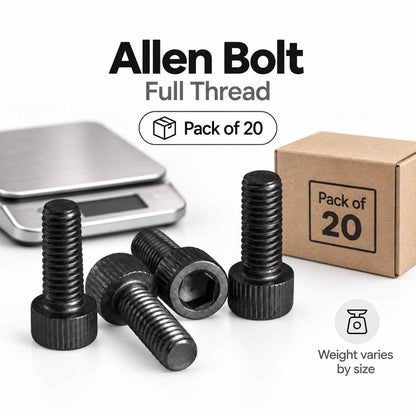 Allen Bolt Full Thread-Pack of 20