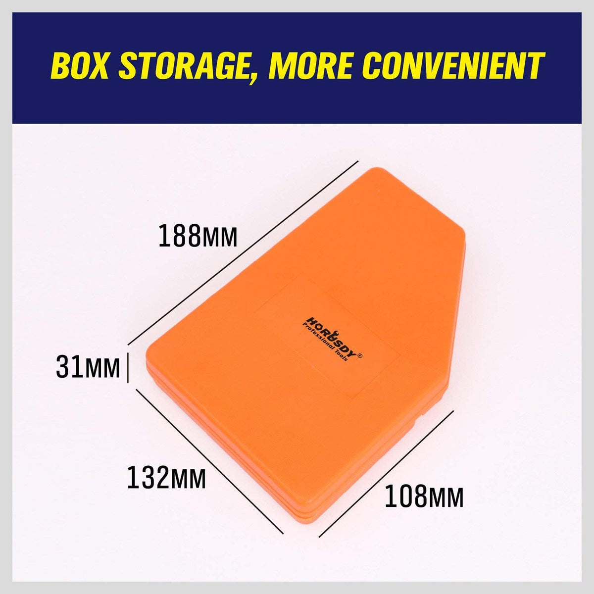 HORUSDY Allenkey Hex Set, 15 PCS Inch Size long arm Series, 15 PCS Metric Size Short arm Series 0.028-3/8 inch 0.7-10 mm In Storage Case