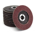 Aluminum Oxide Sanding Flap Disc 60 Grit- 4 Inch (10Pcs)