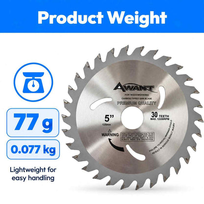 Implemental Awant Circular Saw Blade(125MM X 20MM X 30T) - 1