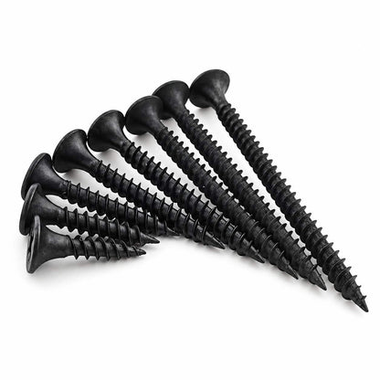 Black Drywall Gypsum Screws - Pack of 100pcs