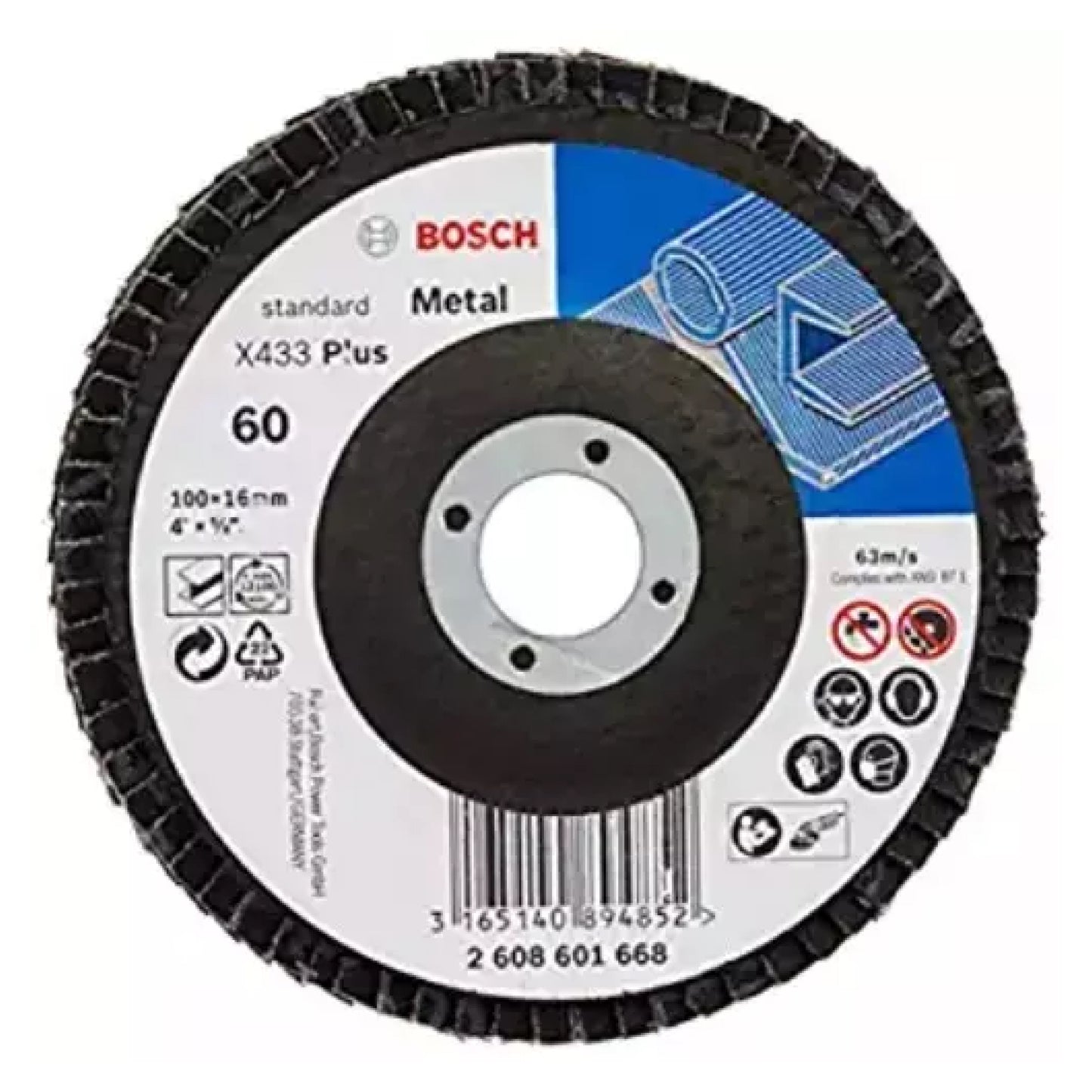 Bosch Flap Disc 5 Inch Dia-60 Grit