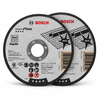 Bosch Cutting Discs Standard For Inox-5" (Pack of 2)