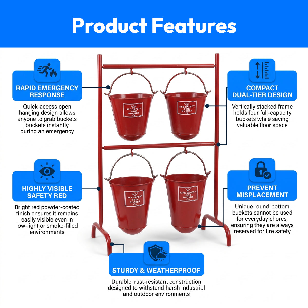Safety Plus Fire Bucket Stand