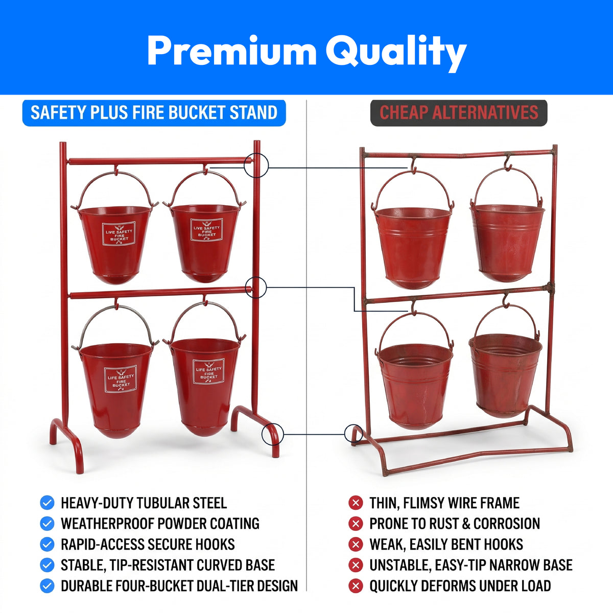 Safety Plus Fire Bucket Stand