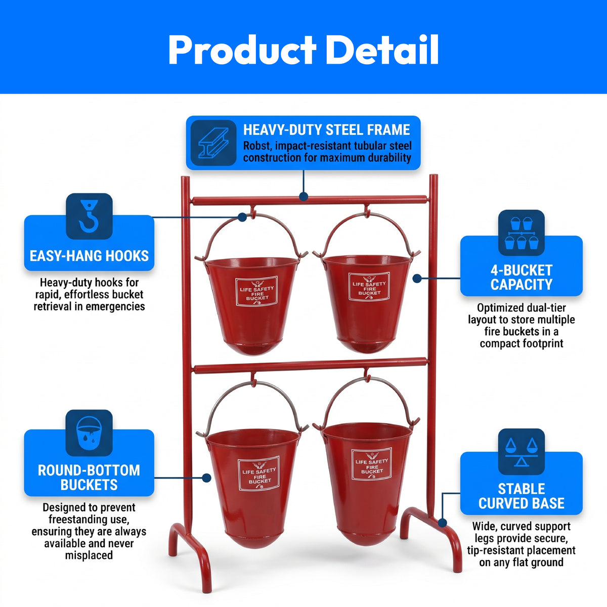Safety Plus Fire Bucket Stand