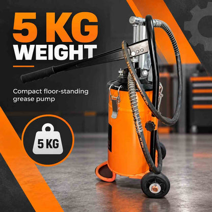Implemental Bucket Grease Pump 5 KG 5000 Psi Grease Dispenser - 1