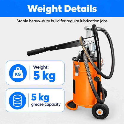 Bucket Grease Pump 5 KG 5000 Psi Grease Dispenser