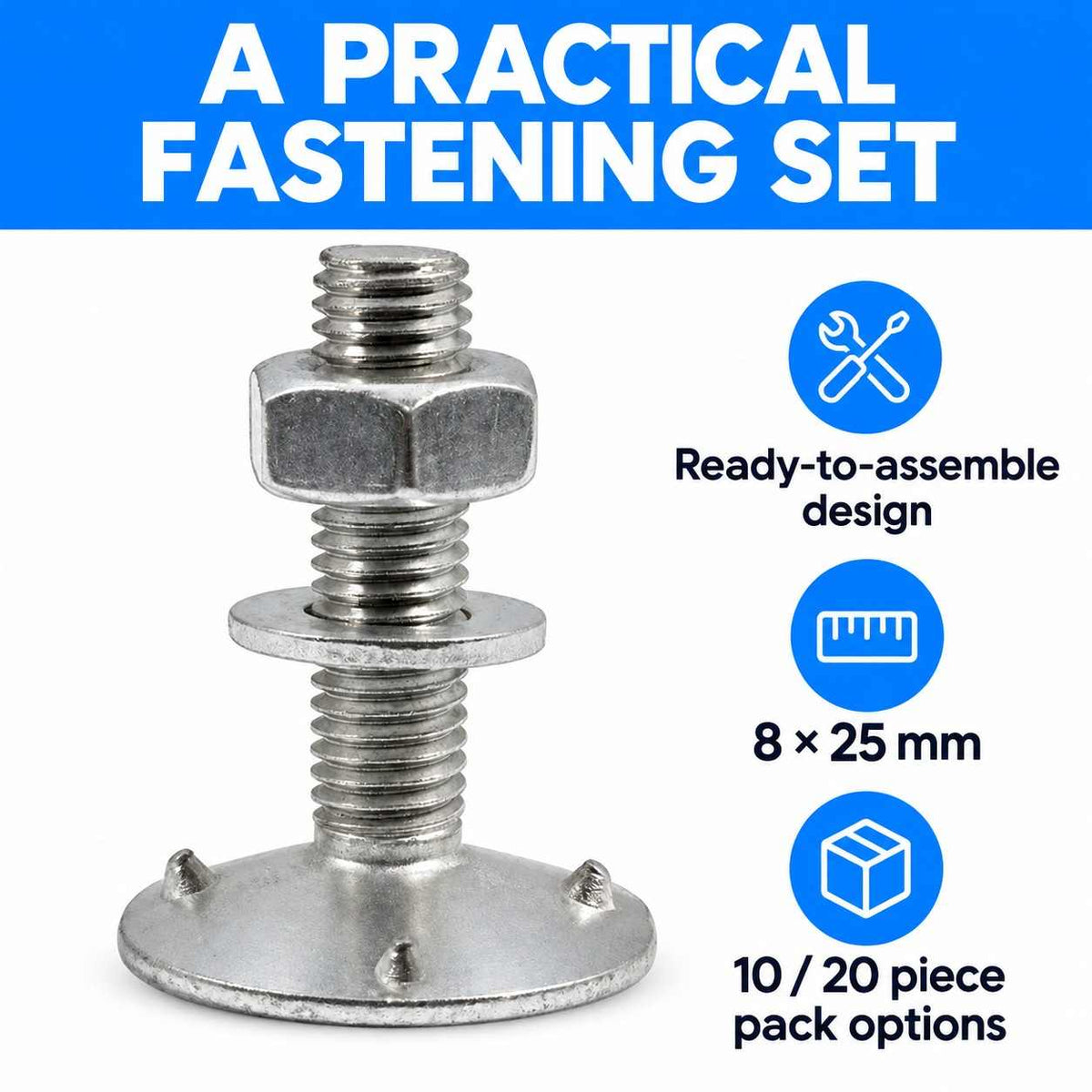 Bucket elevator bolt 8X25mm