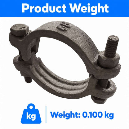 C.I Double Bolt Hydraulic Hose Clamp No. 68- 2 1/2 INCH