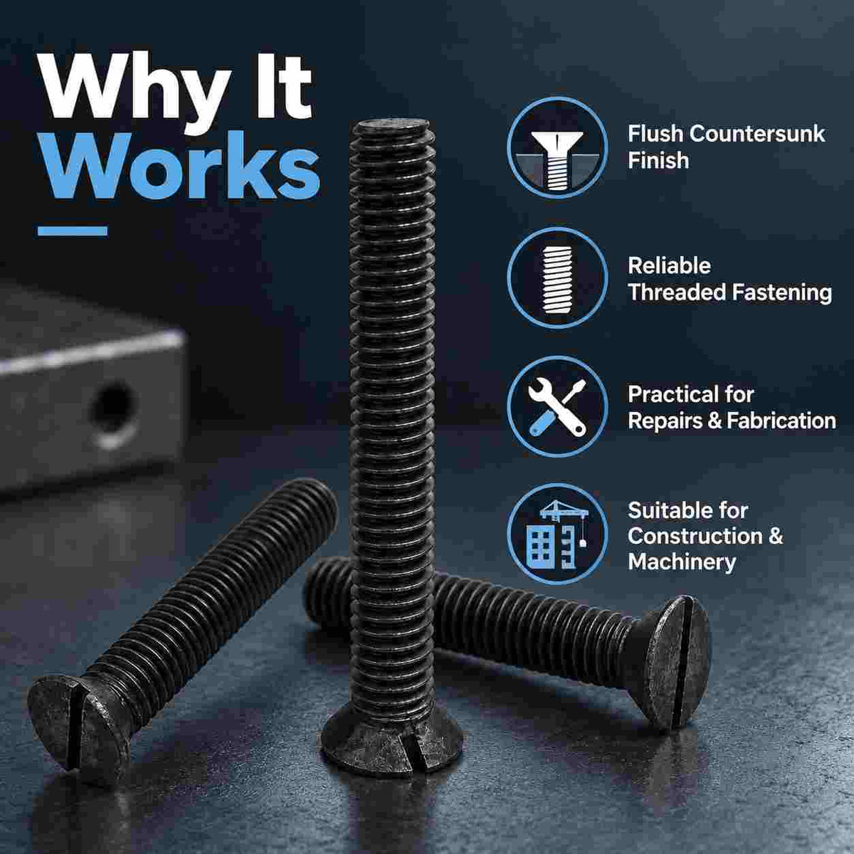 CSK Machine Screw Industrial Use