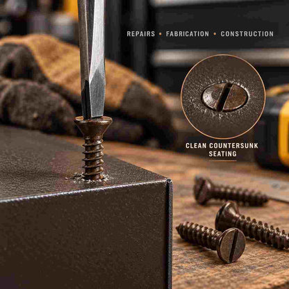 CSK Self Tapping Brown Screws (Pech)