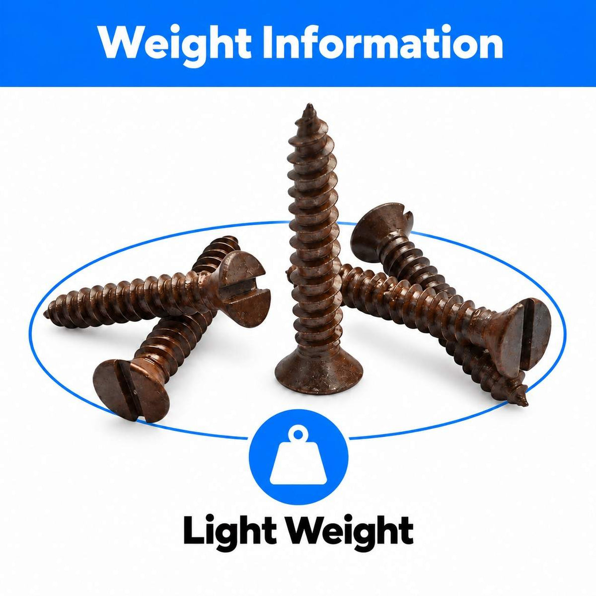 CSK Self Tapping Brown Screws (Pech)