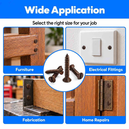 CSK Self Tapping Brown Screws (Pech)