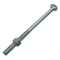 Carriage Bolts with Nuts 3/8x6inch - 10Pcs