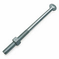 Carriage Bolts with Nuts 3/8x6inch - 10Pcs