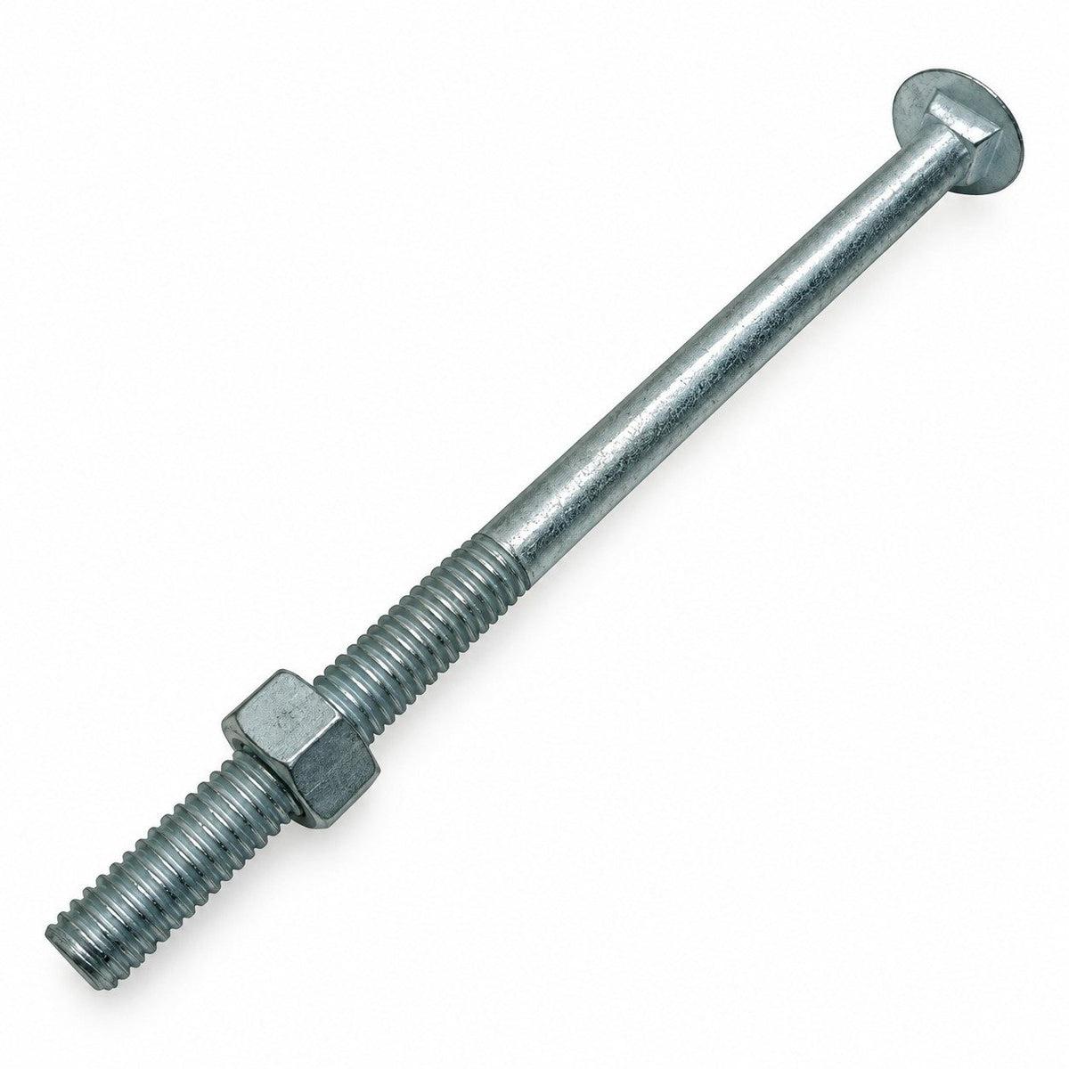 Carriage Bolts with Nuts 3/8x6inch - 10Pcs