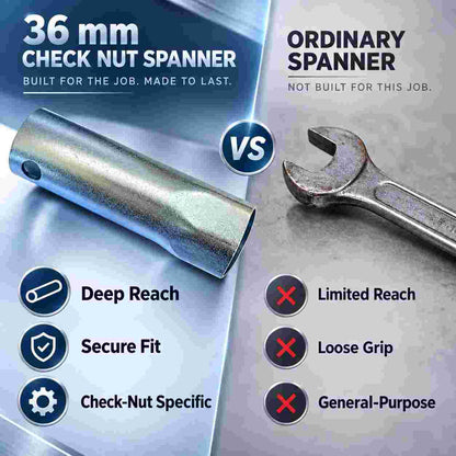 Check Nut Spanner Hex Socket Spanner Tool for Check Nuts-36mm