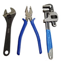 Combo Pack of 3 Tool Kits Set for Home (Contains 8 Inch Adjustable Spanner, 8 Inch Combination Plier, 10 Inch Pipe Wrench)