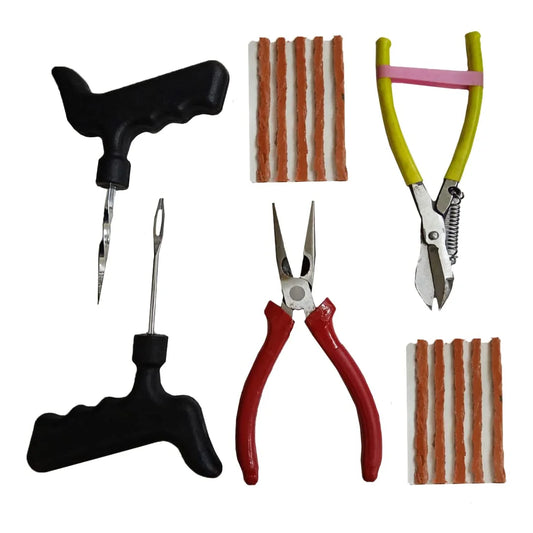Complete Tubeless Tyre Puncture Repair Kit