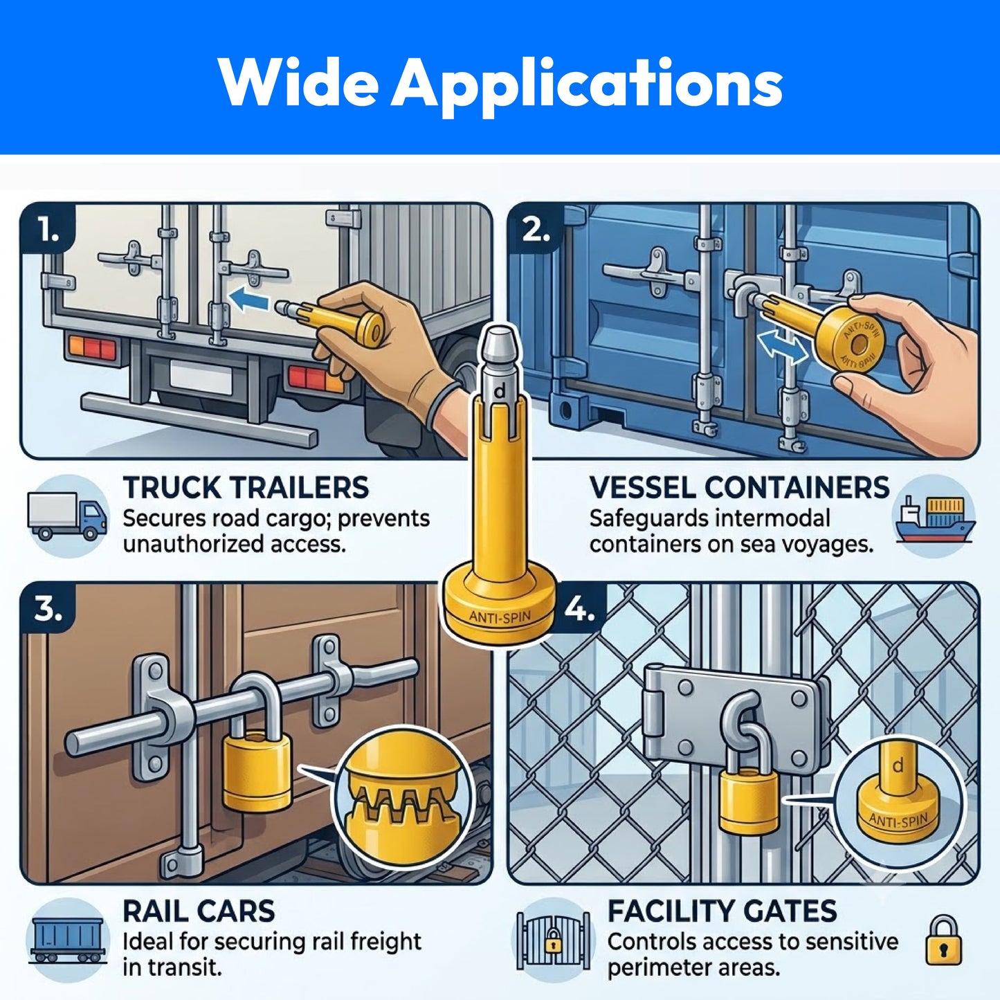 Container Seal-Pack of 5