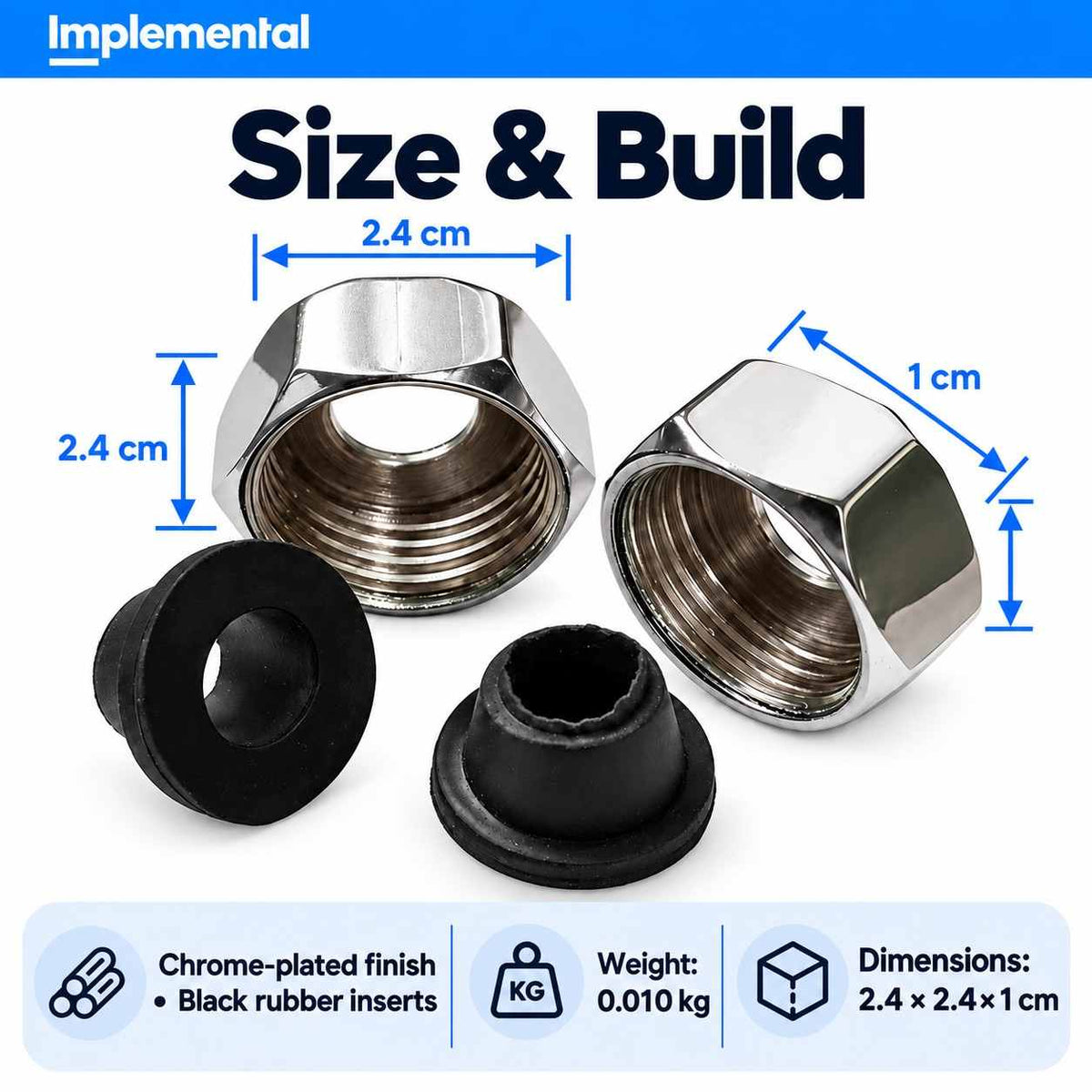 Copper Connection CP Nuts - 2 PCS