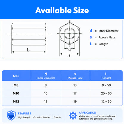 Coupling Nut(Pack of 10)