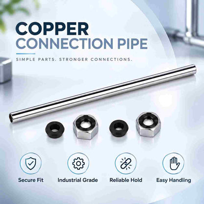 Copper Connection Pipe With 2 CP Nuts