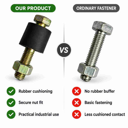 Coupling Bolt with Rubber Bush Plain (Pack of 2)