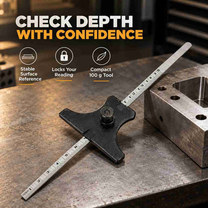 Implemental DEPTH GAUGE 6 INCH/150 MM - 1