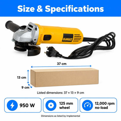DEWALT Angle Grinder DWE4115-IN 950W (125mm)