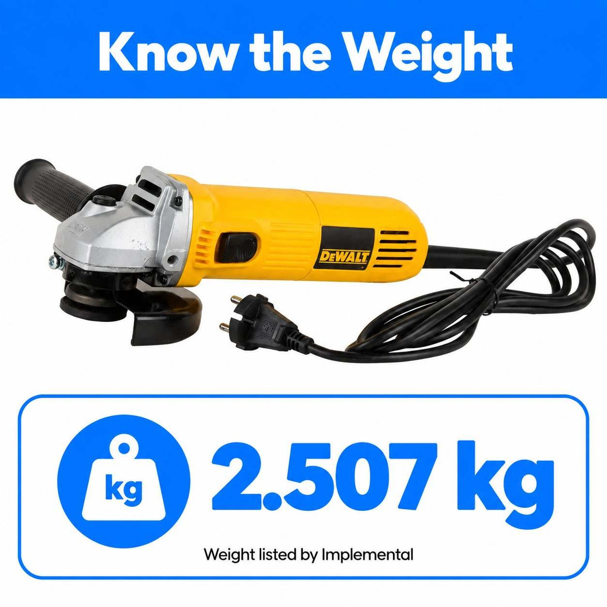 DEWALT Angle Grinder DWE4115-IN 950W (125mm)