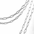 Stainless Steel Chain Decorative Chains for Hanging Clothes, Guardrail, Lifting Chain, Swing, Anti-Theft Chain, Silver (10 Ft.)