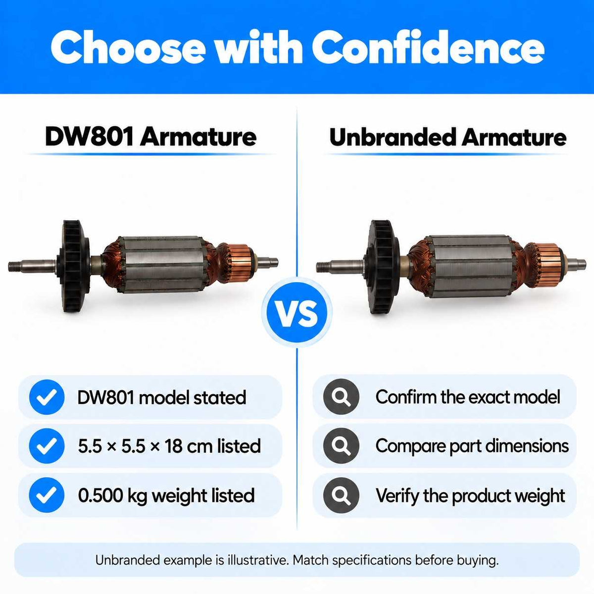 Dewalt 4"/100mm Angle Grinder Machine Armature DW801