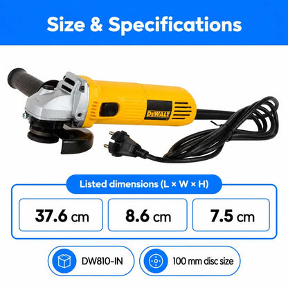 Dewalt Angle Grinder DW810 -IN 100mm (Grinder)
