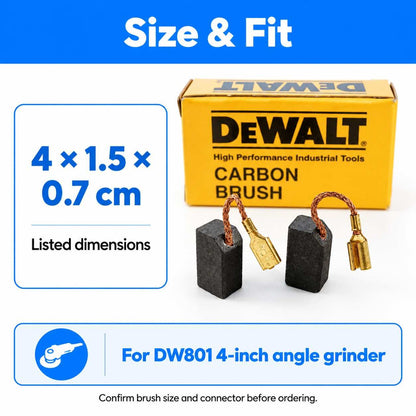 Dewalt Angle Grinder Machine Carbon Brush DW801-4Inch
