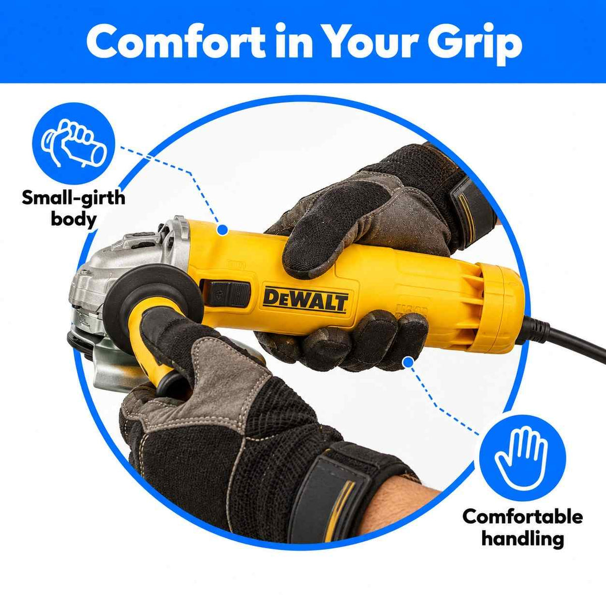 Dewalt DWE4235 1400W Angle Grinder-125mm